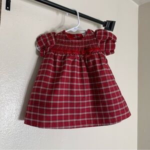 Carter's Red Plaid Baby Girl Dress + Diaper Cover | 3 Months